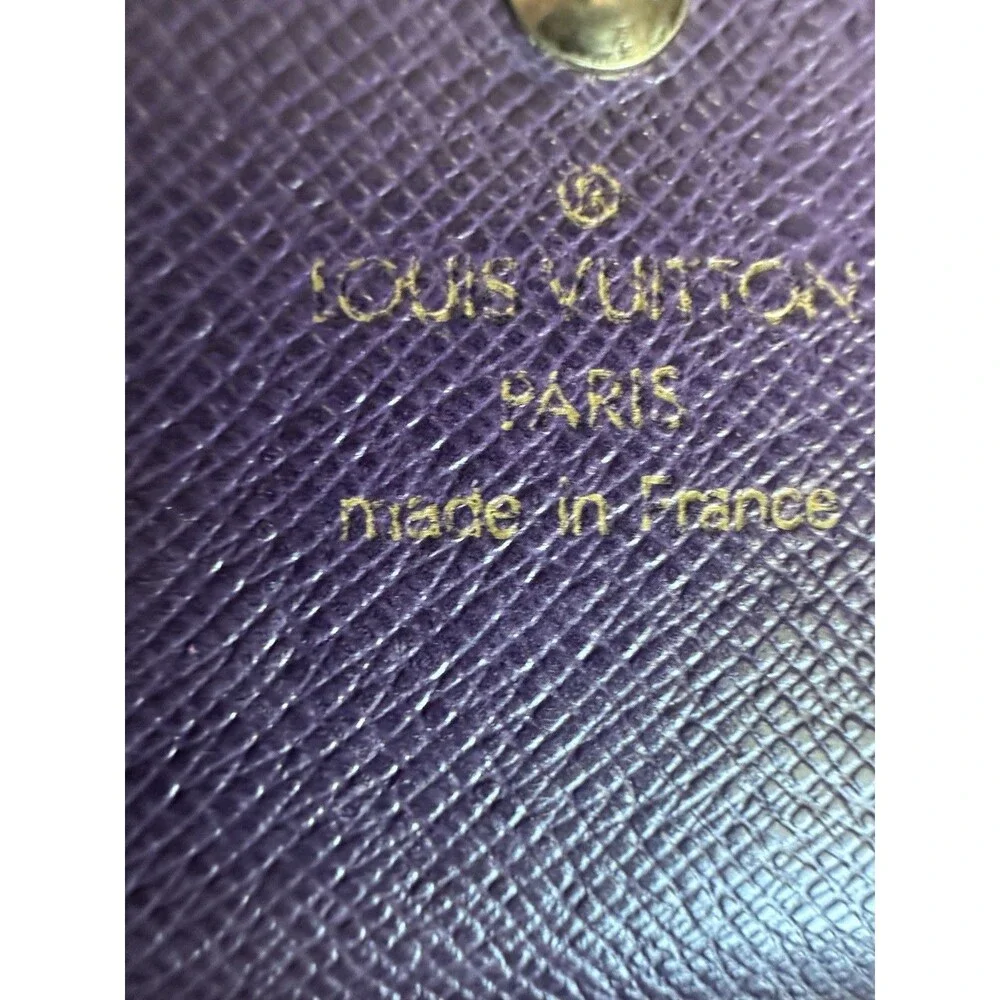 Louis Vuitton 💛💜Vintage Epi Leather Wallet Yellow-Purple Trifold Elise Retro